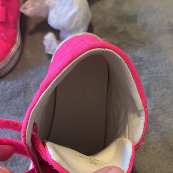 Size 29 hot pink Burberry HighTops - Picture 10 of 12
